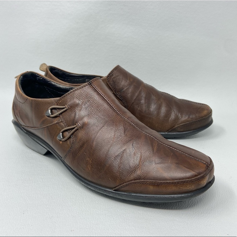 Romika Brown leather Low Heel Loafers